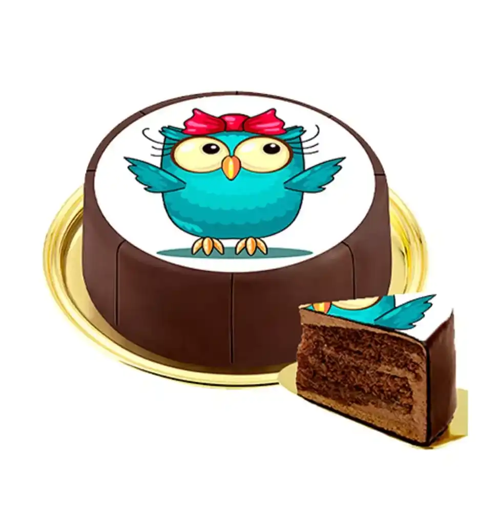 Owl-Enchanted Celebration Cake