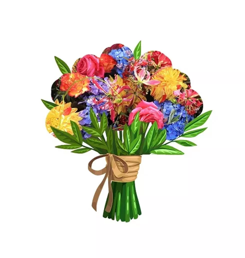 Colourful Blooming Arrangement