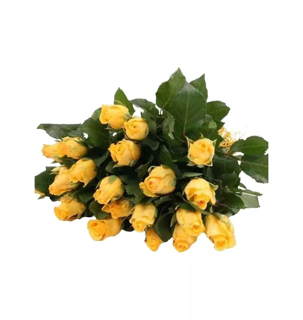 Lemonade Love Bunch Of Yellow Roses