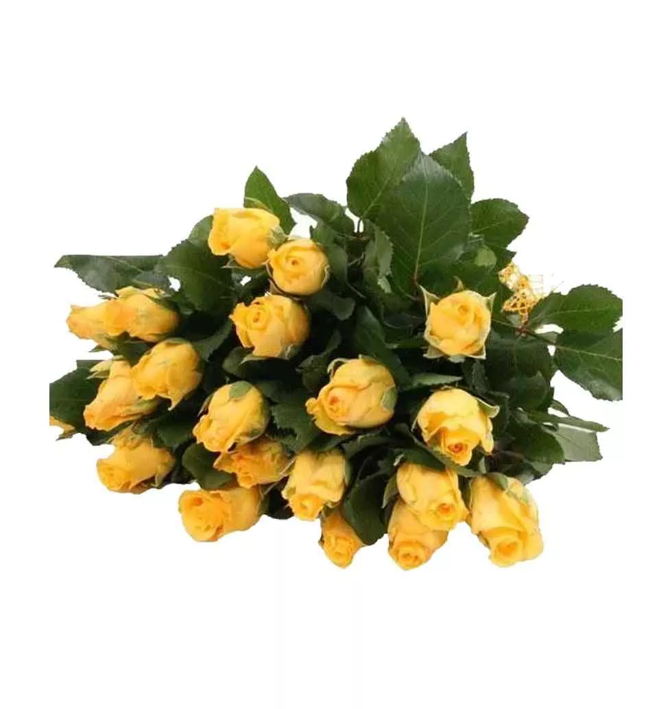Sunshine Surprise Yellow Rose Bouquet