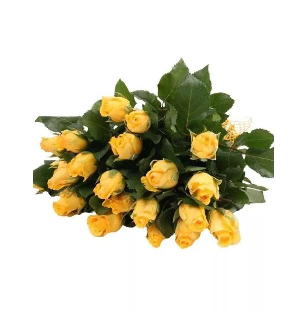 Sunny Serenade Vibrant Rose Bouquet