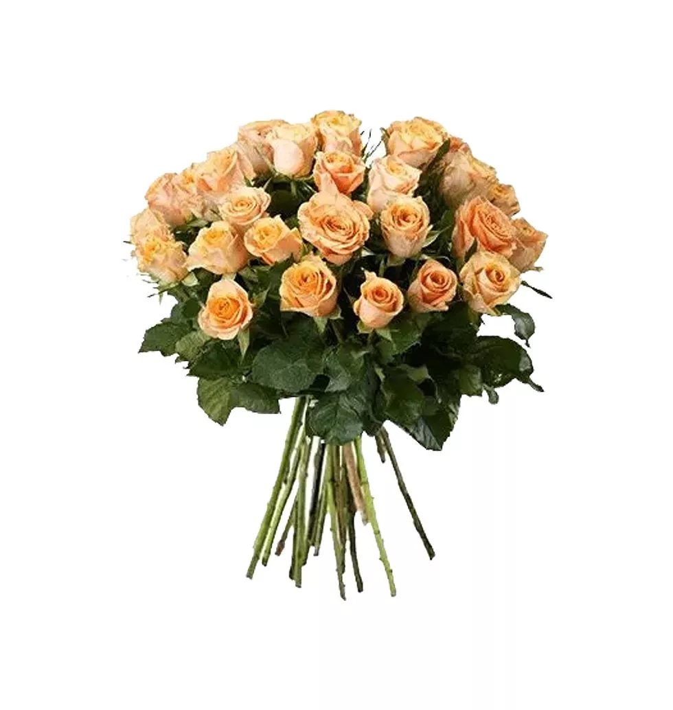 Orange Splendor Rose Bouquet
