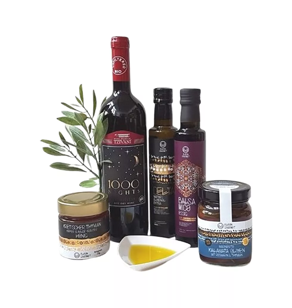 Greek Delights and Wine Hamper