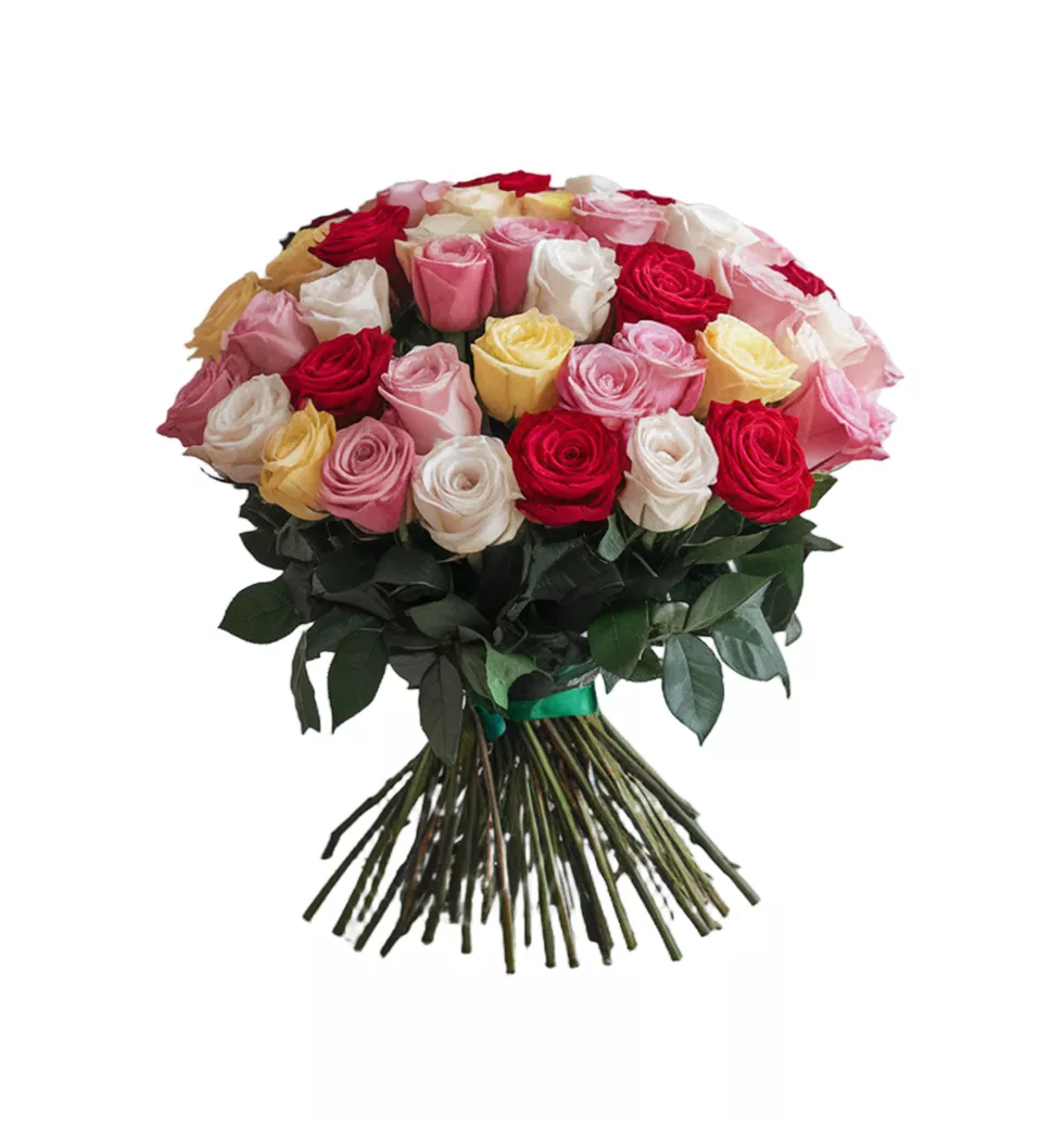 Bountiful Mixed Rose Bouquet