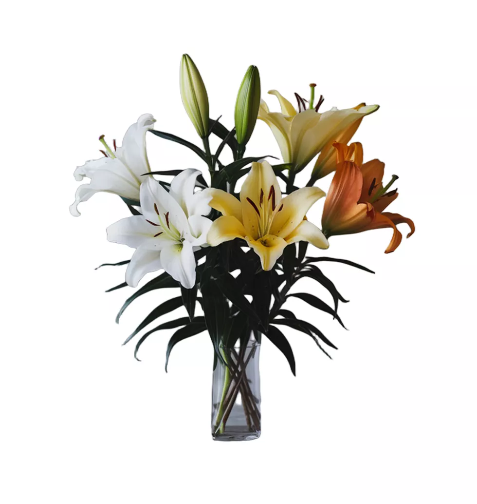 7 Stunning Lily Medley Bouquet