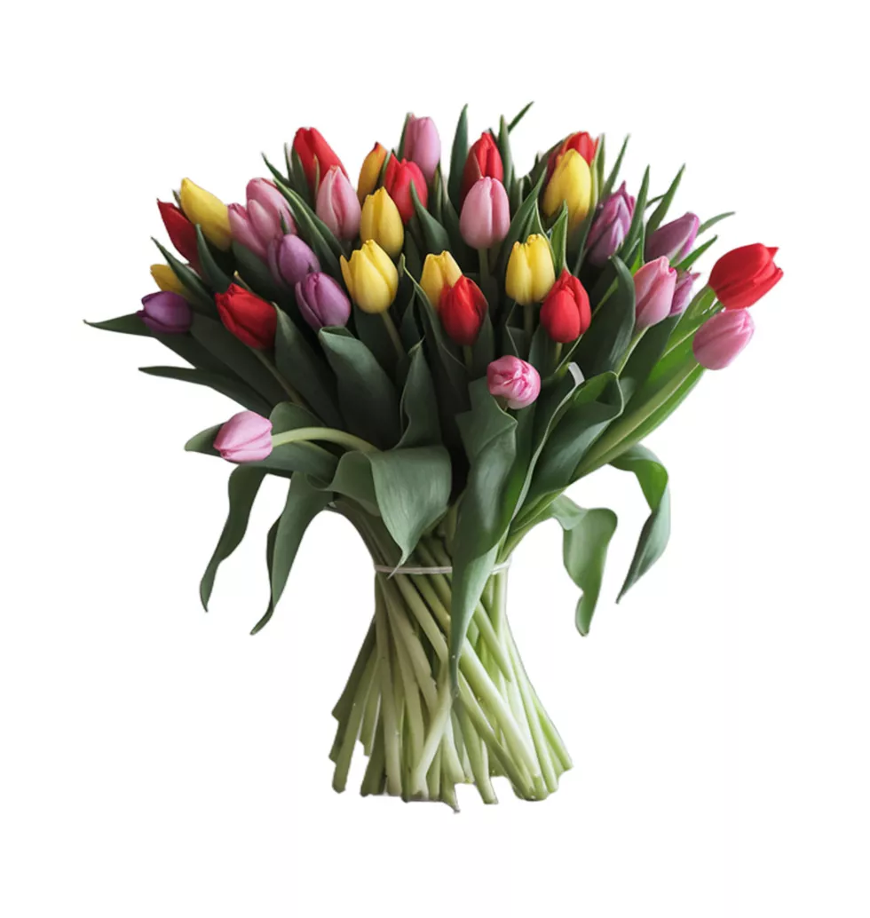 Beautiful Tulip Surprise Bouquet