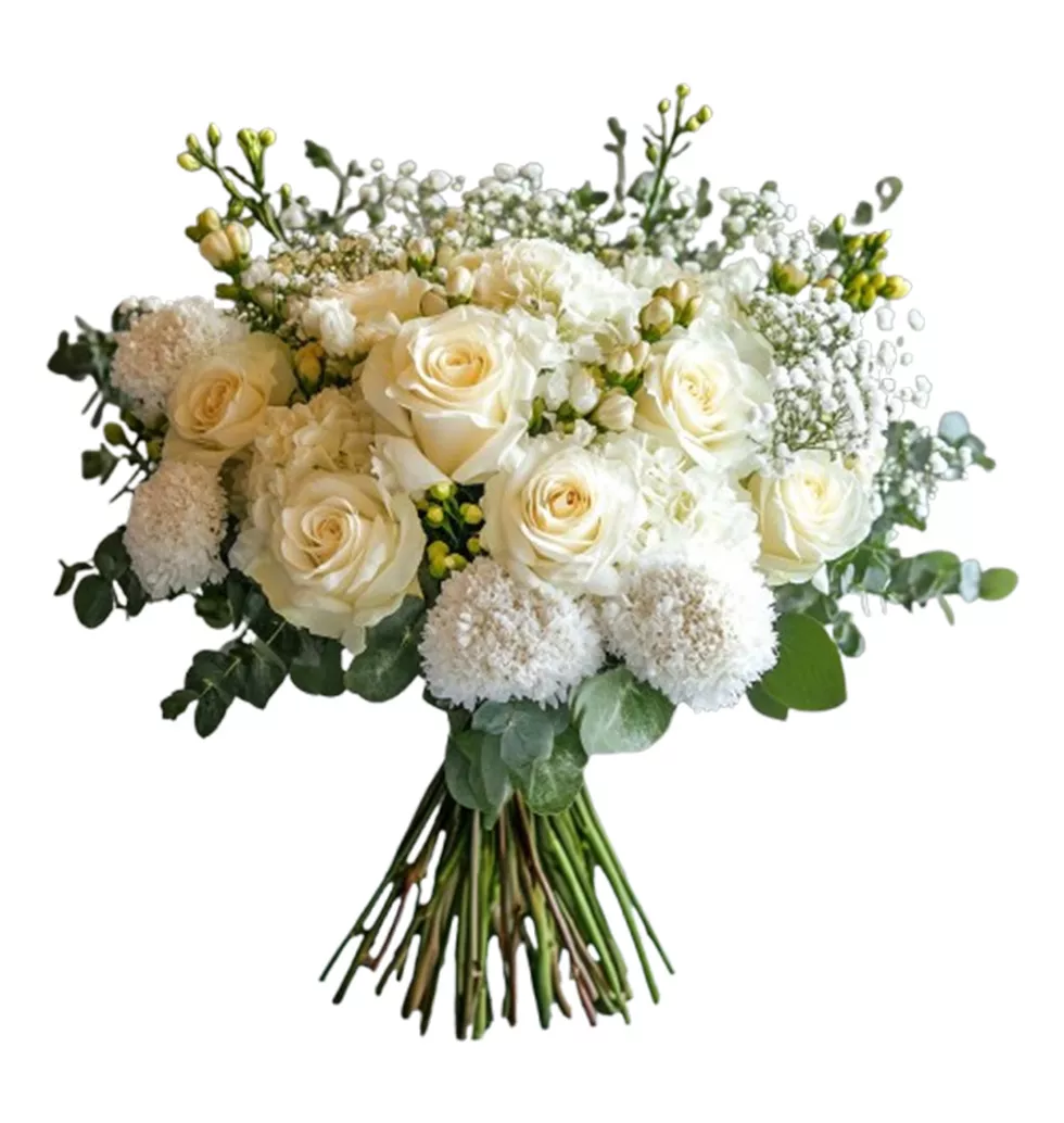 Elegant White Floral Symphony