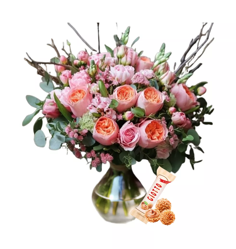 Floral Mix Set with Ferrero Giotto