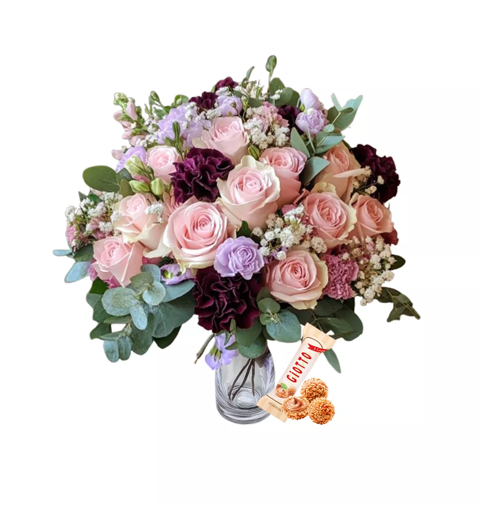 Charming Flowers and Ferrero Giotto Set