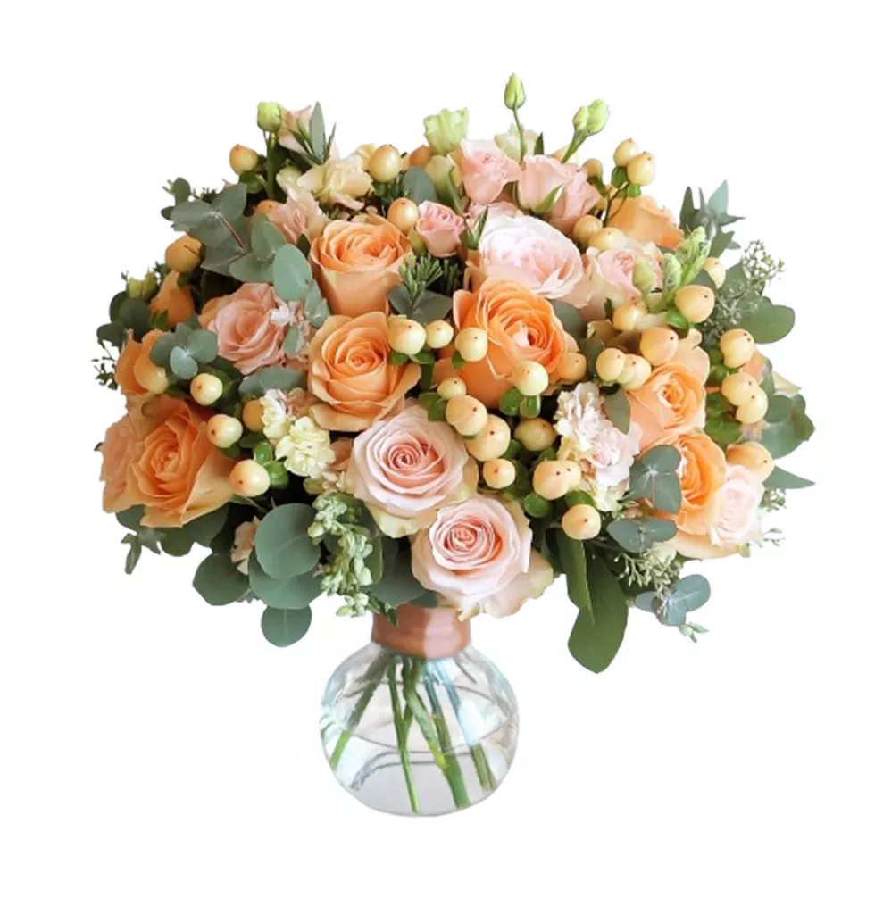 Radiant Spring Blooms with Luxe Vase